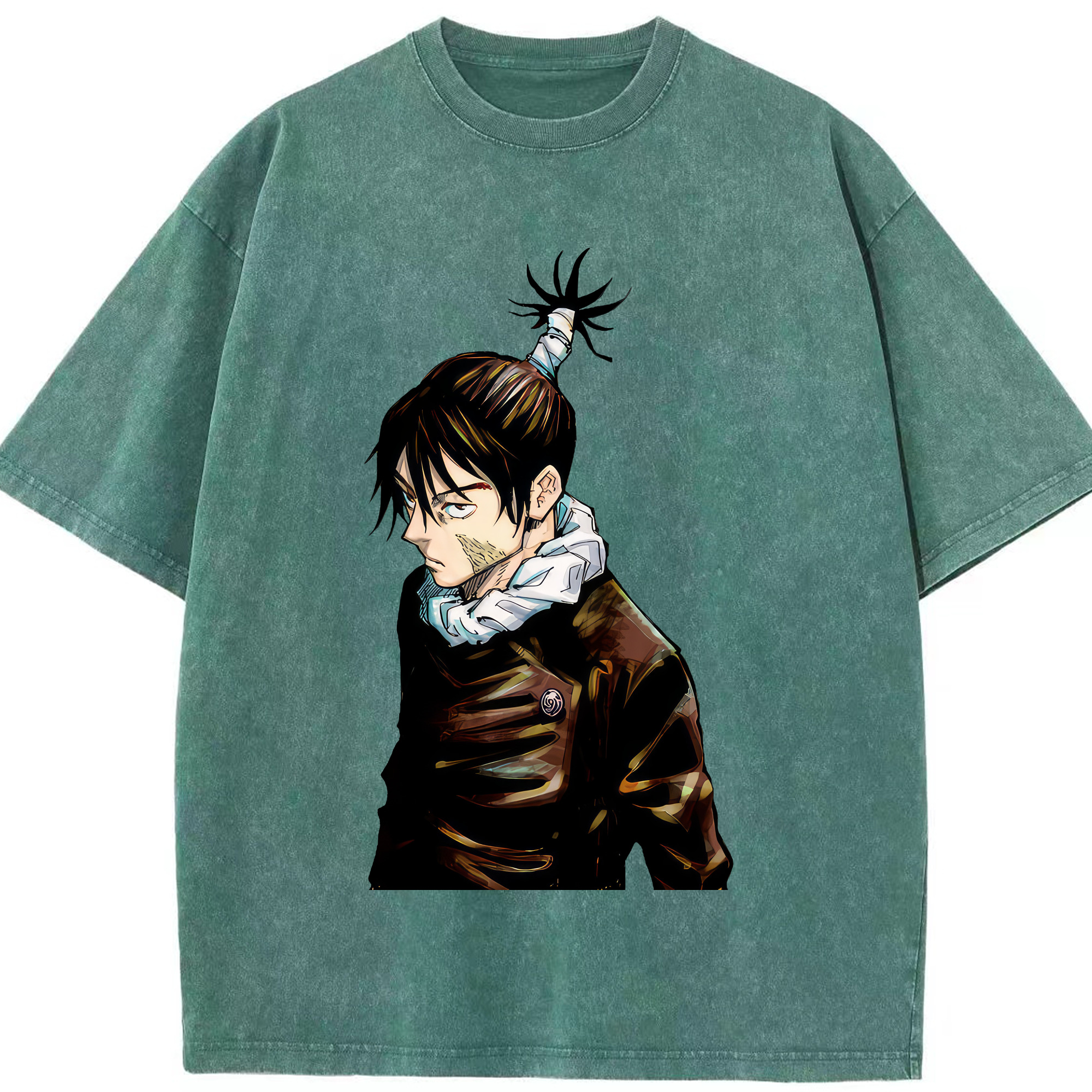 （画像用） 呪術廻戦 Jujutsu Kaisen 綿100% ヴィンテージ風 半袖Tシャツ（フロントプリント）